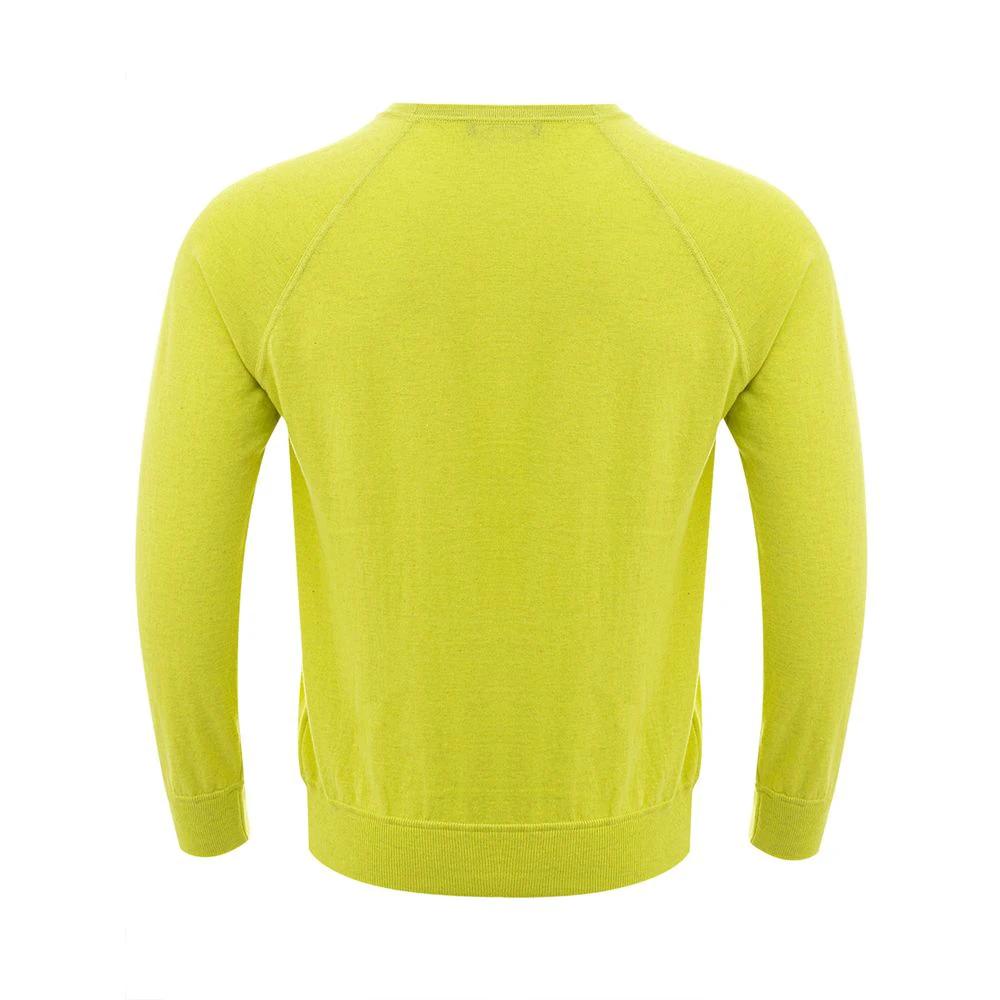 Sweat-shirt en coton jaune Gran Sasso