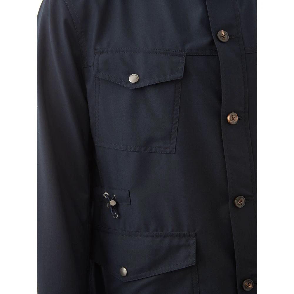 Lardini Blue Wool Coat by Lardini