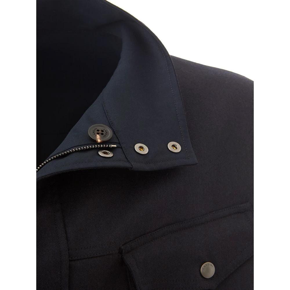 Lardini Blue Wool Coat by Lardini