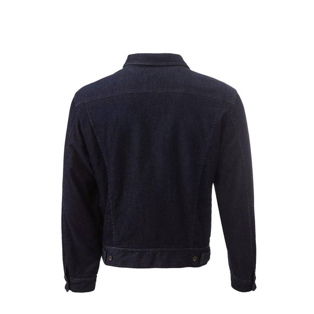 Lardini Blue Cotton Denim Jacket by Lardini
