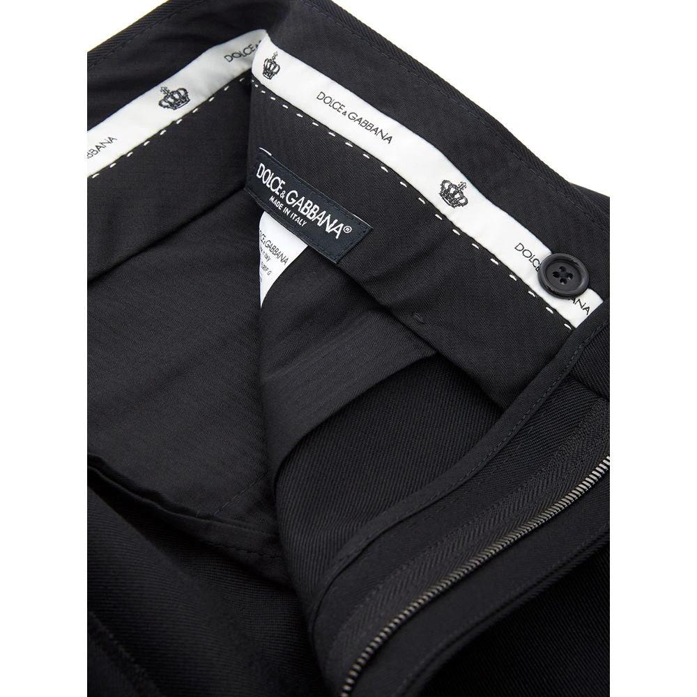 Dolce & Gabbana Black Polyester Dress Pants by Dolce & Gabbana