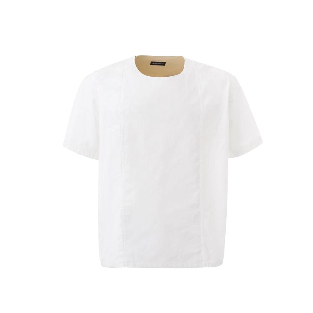 Emporio Armani White Cotton T-Shirt by Emporio Armani