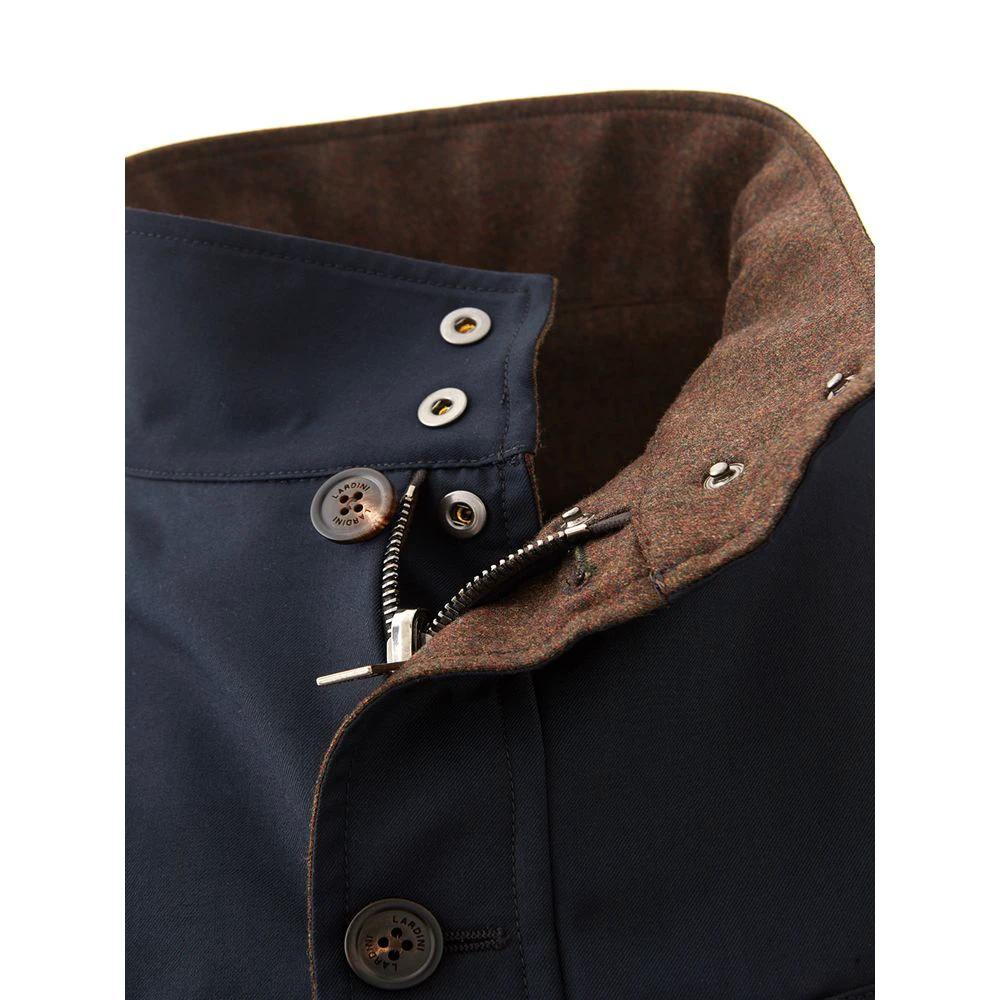 Lardini Blue Wool Coat by Lardini