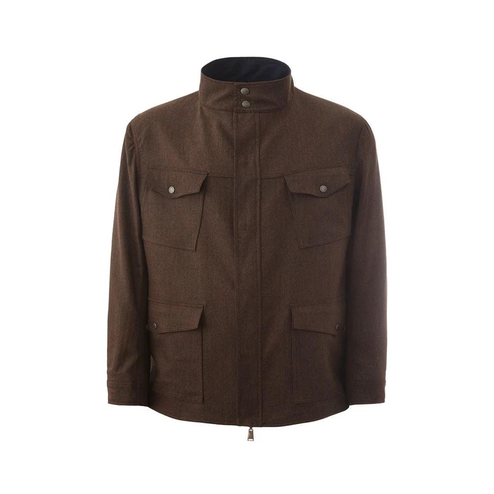Lardini Blue Wool Coat by Lardini