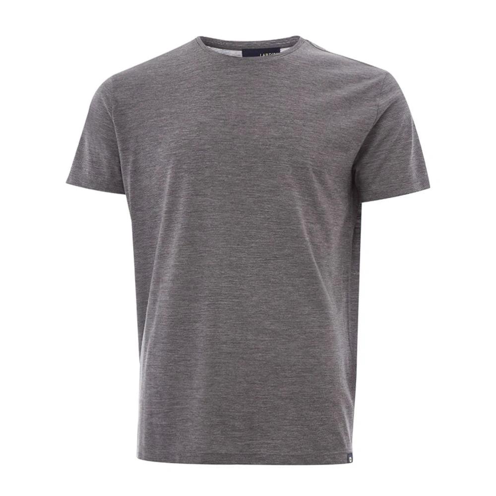 Lardini Gray Wool T-Shirt by Lardini