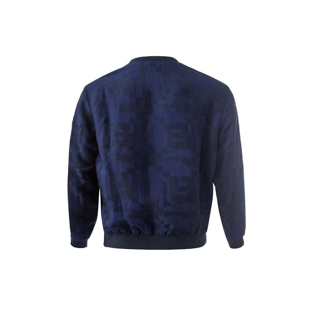 Emporio Armani Blue Linen T-Shirt by Emporio Armani