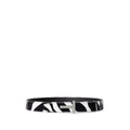 Tom Ford Black And White Leather Regular Belt by Tom Ford