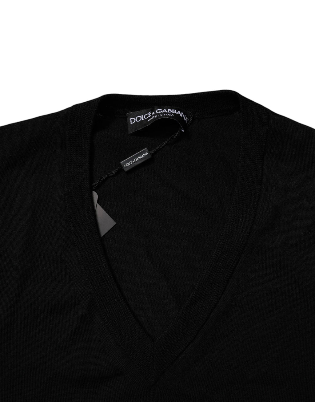 Dolce & Gabbana Black Camouflage V-neck Pullover Sweater by Dolce & Gabbana