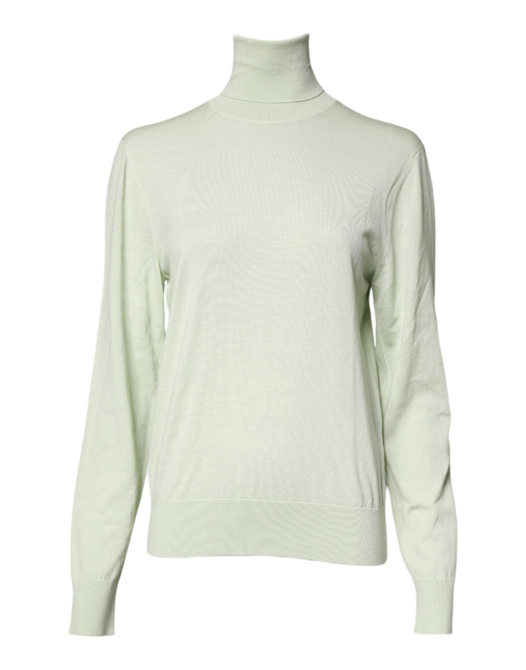 Dolce & Gabbana Light Green Wool Turtleneck Pullover Sweater by Dolce & Gabbana