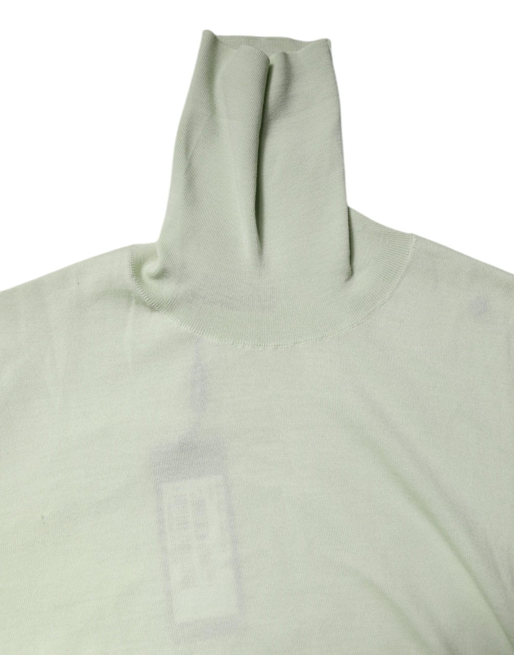 Dolce & Gabbana Light Green Wool Turtleneck Pullover Sweater by Dolce & Gabbana