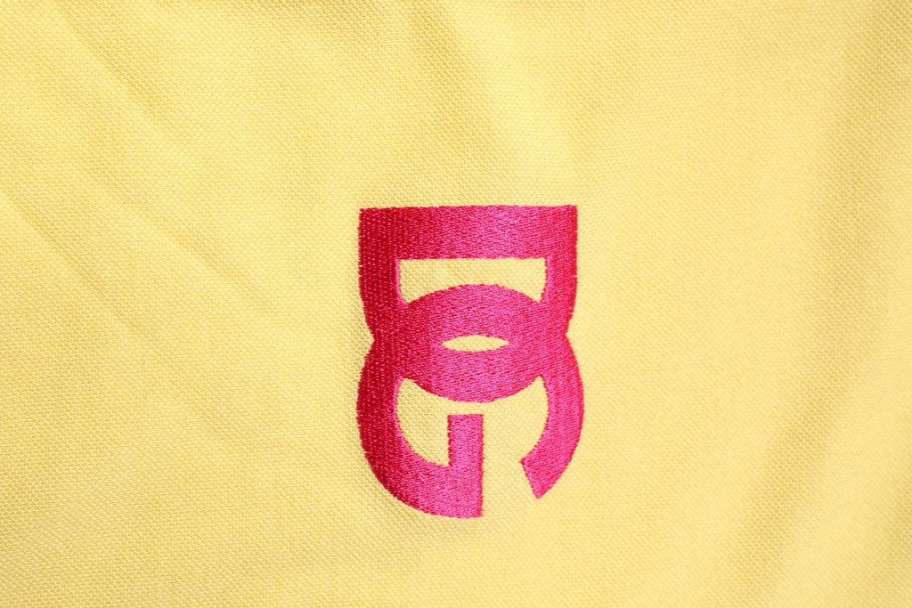 Dolce & Gabbana Yellow Cotton Logo Collared Polo T-shirt by Dolce & Gabbana