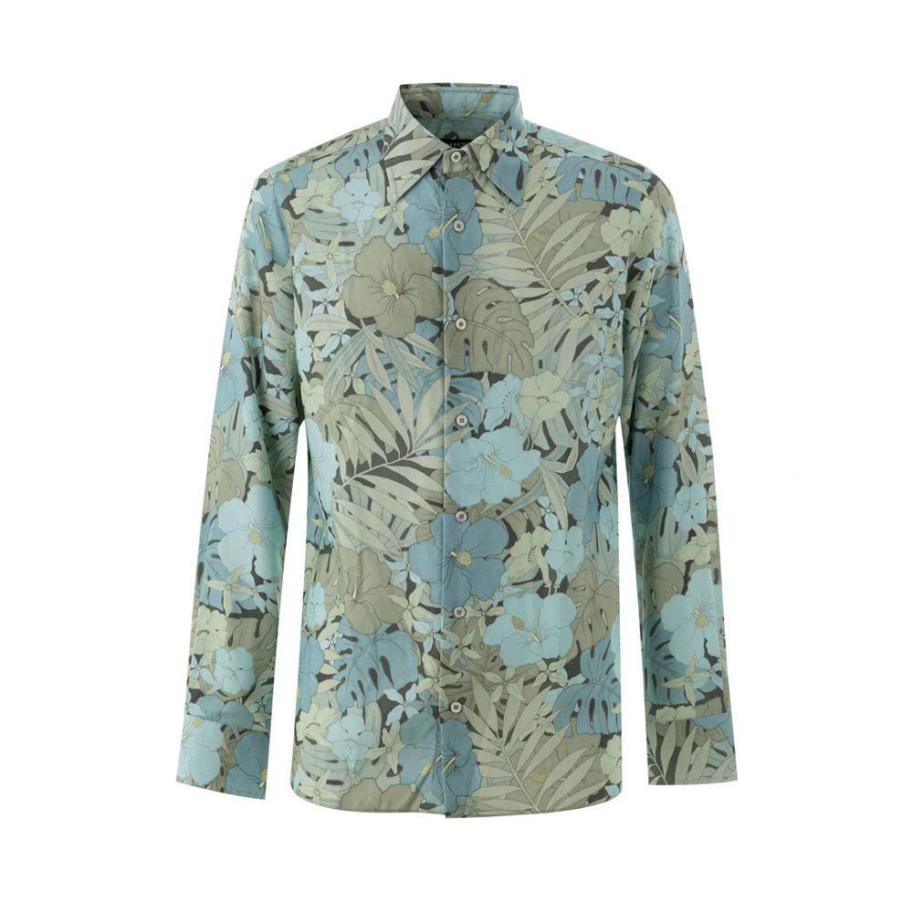 Tom Ford Blue Lyocell Pattern Shirt by Tom Ford