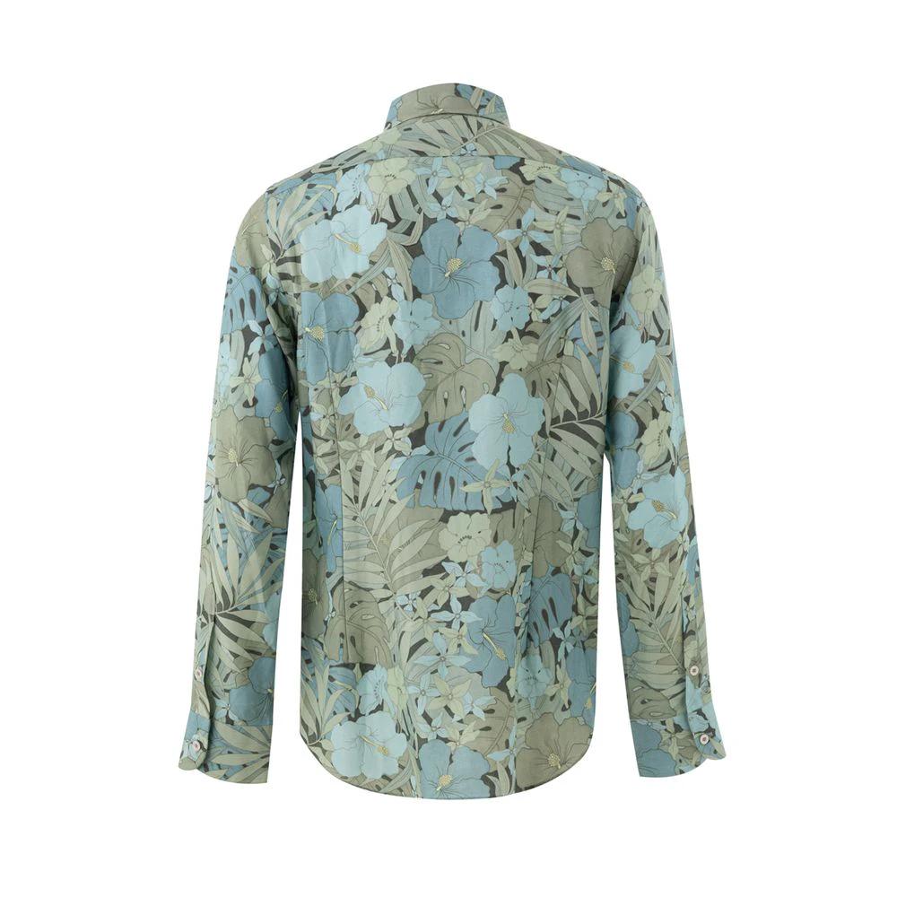 Tom Ford Blue Lyocell Pattern Shirt by Tom Ford