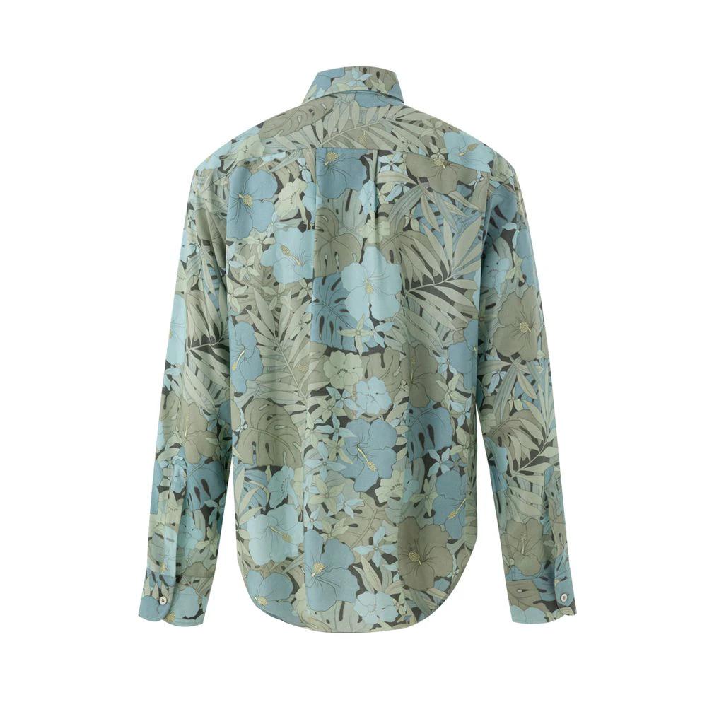 Tom Ford Blue Lyocell Pattern Shirt by Tom Ford