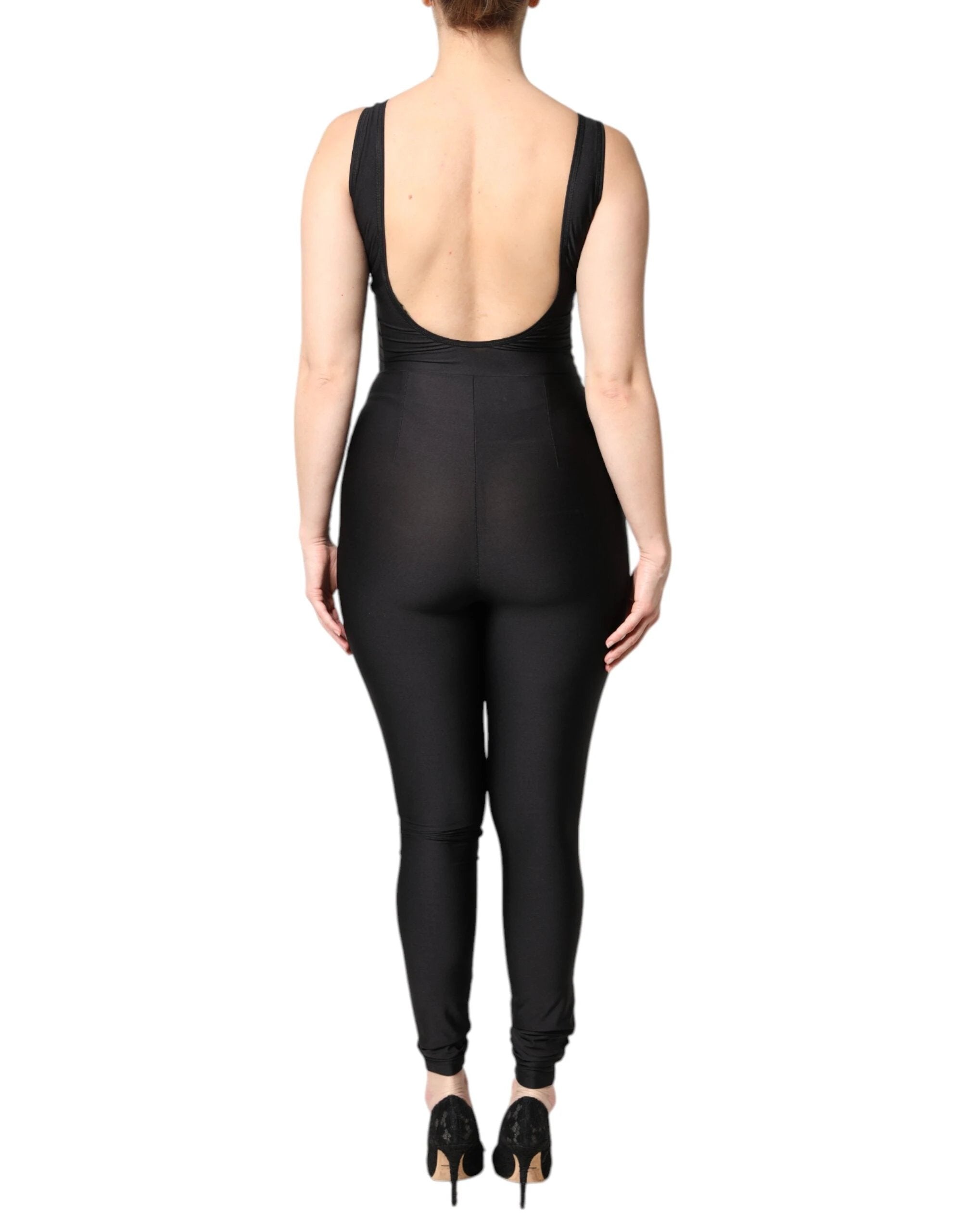 Dolce & Gabbana Black Sleeveless Bodycon Women Jumpsuit Dress by Dolce & Gabbana