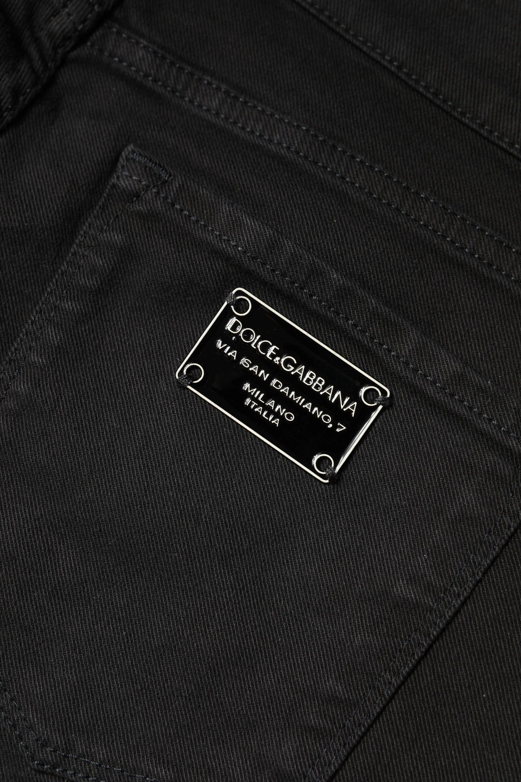 Dolce & Gabbana Black Cotton Mid Waisted Skinny Denim Jeans by Dolce & Gabbana