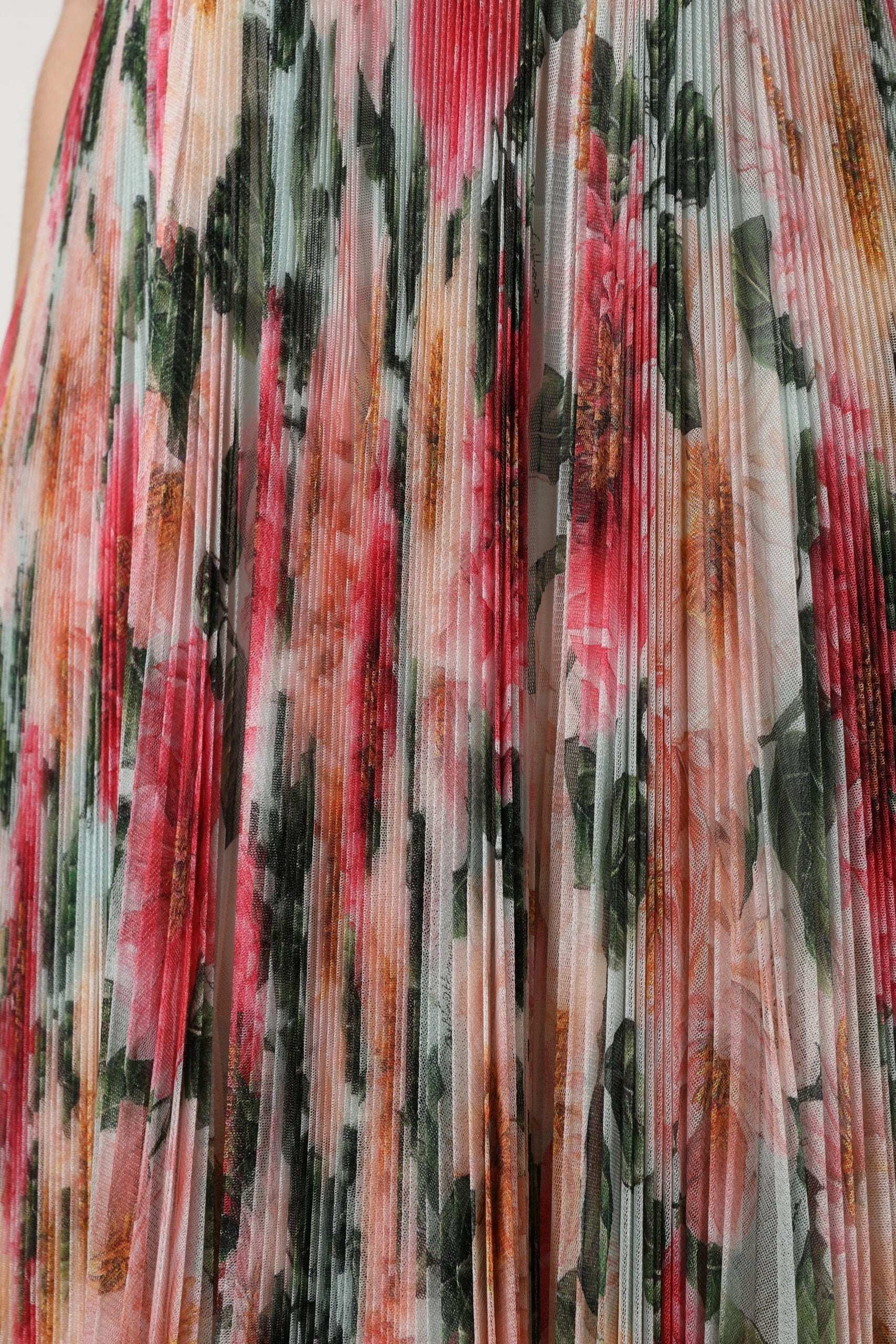 Dolce & Gabbana Multicolor Silk Floral High Waist Midi Skirt by Dolce & Gabbana