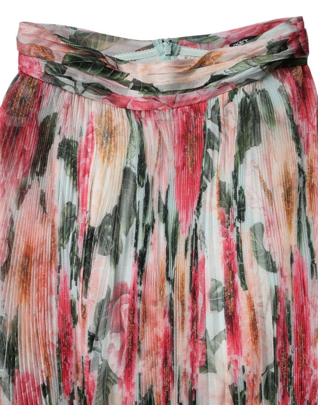 Dolce & Gabbana Multicolor Silk Floral High Waist Midi Skirt by Dolce & Gabbana
