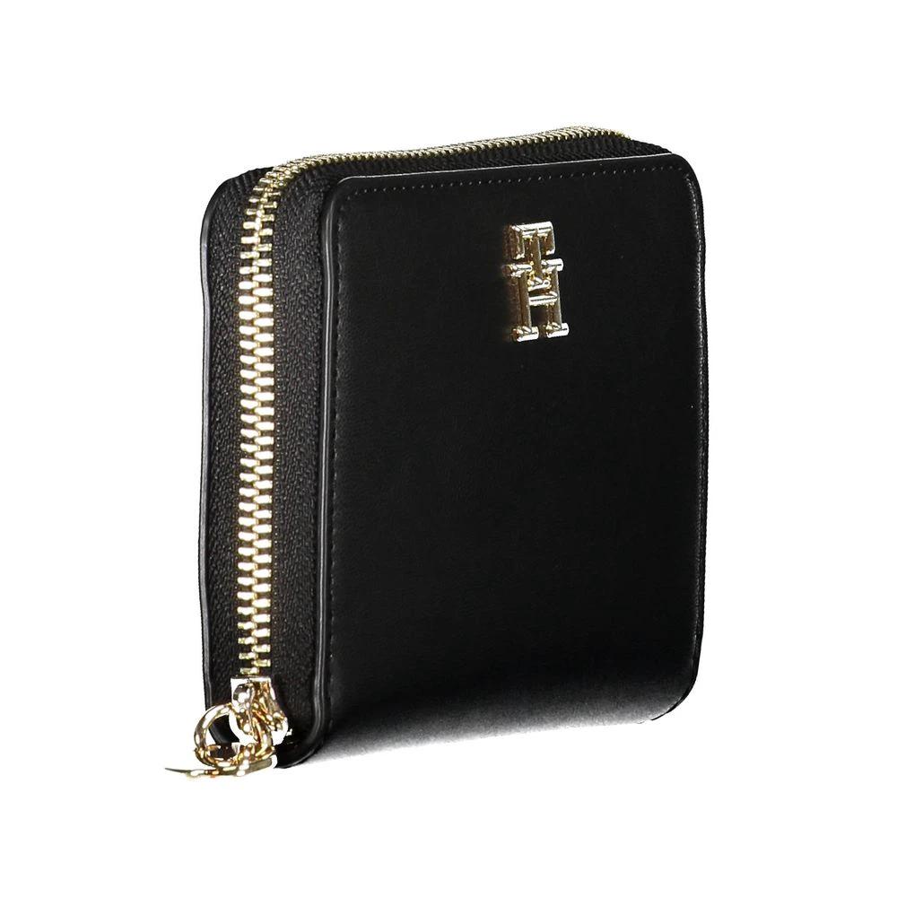 Portefeuille Tommy Hilfiger pour femme en polyéthylène noir