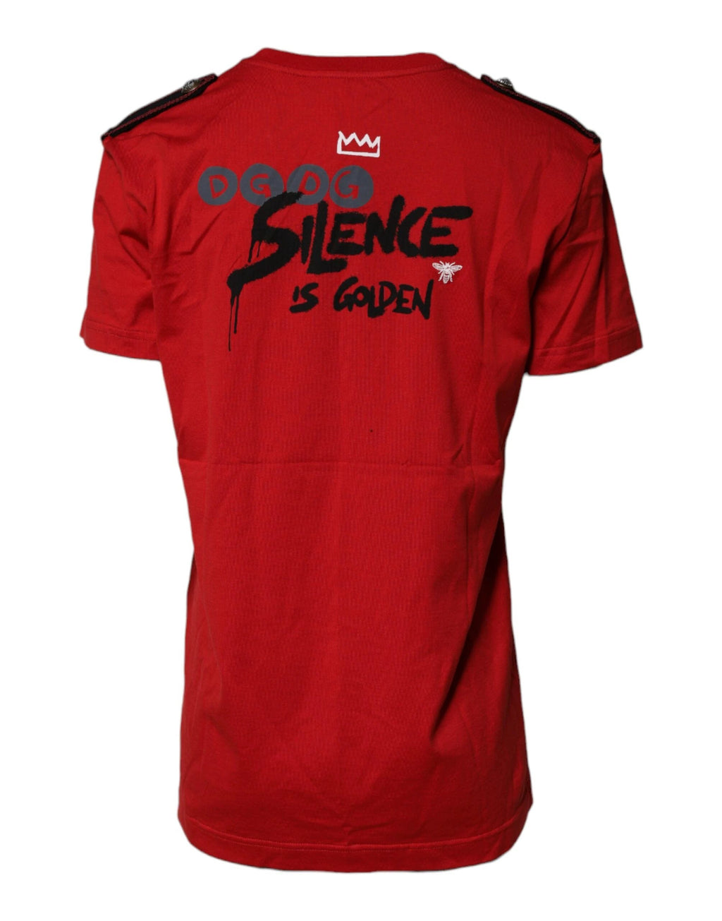 Dolce & Gabbana Red Cotton Graphic Print Crew Neck T-shirt by Dolce & Gabbana