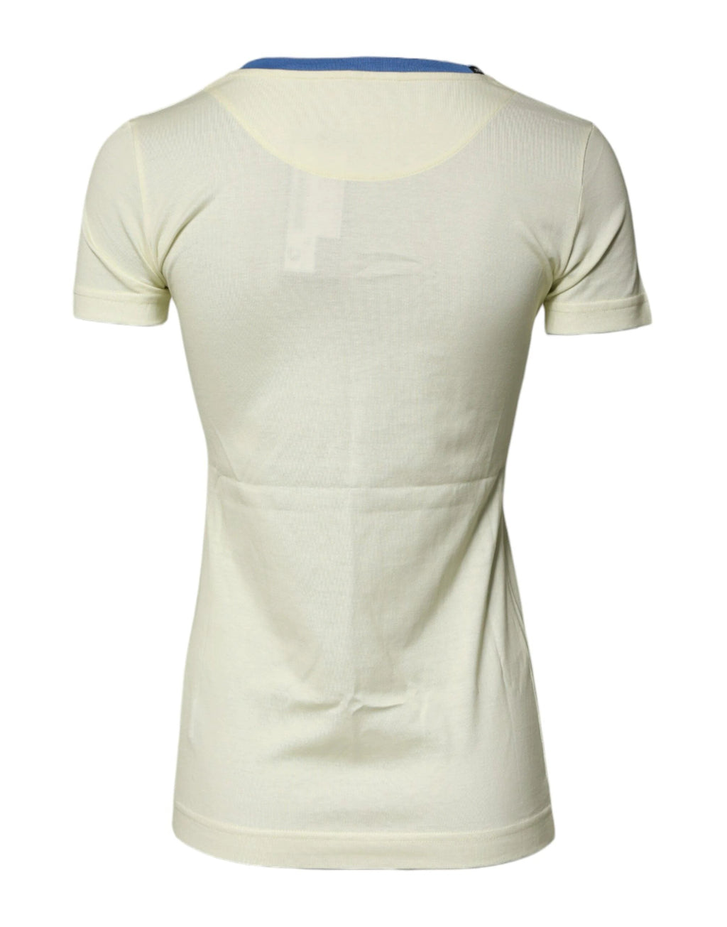 Dolce & Gabbana Light Yellow Cotton Short Sleeve T-shirt by Dolce & Gabbana