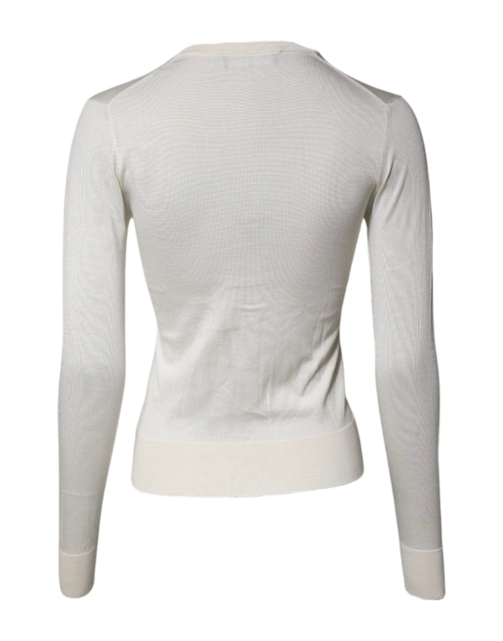 Dolce & Gabbana Cream Floral Silk Embellished Cardigan Sweater by Dolce & Gabbana