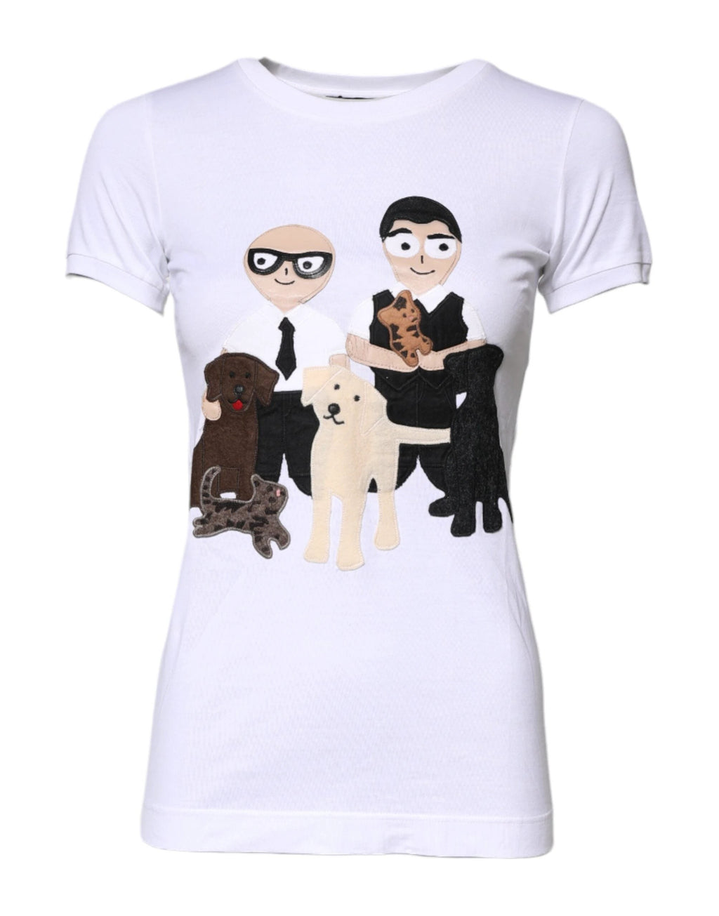 Dolce & Gabbana White Cotton #DGFAMILY Embroidery T-shirt by Dolce & Gabbana