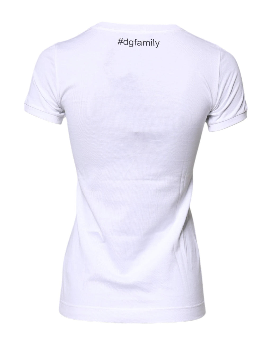 Dolce & Gabbana White Cotton #DGFAMILY Embroidery T-shirt by Dolce & Gabbana