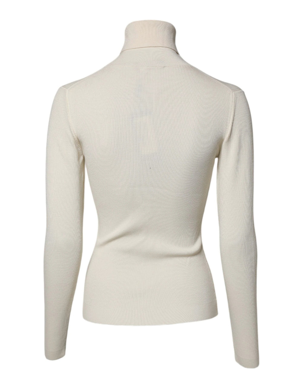 Dolce & Gabbana Cream Long Sleeves Turtleneck Slim Sweater by Dolce & Gabbana