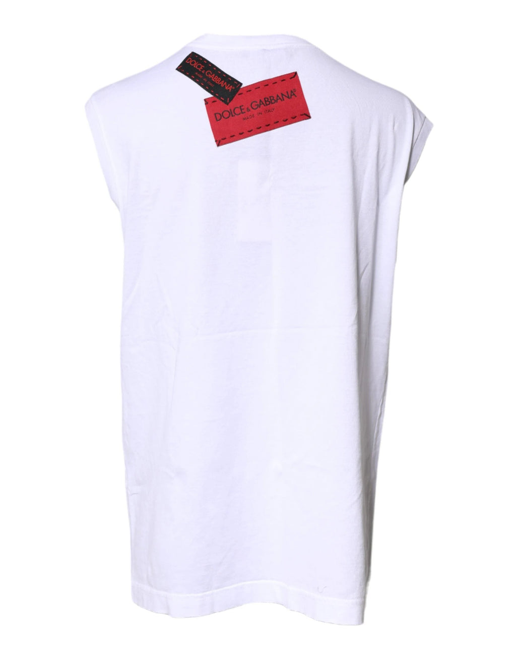 Dolce & Gabbana White Floral Graphic Print Sleeveless Tank Top by Dolce & Gabbana
