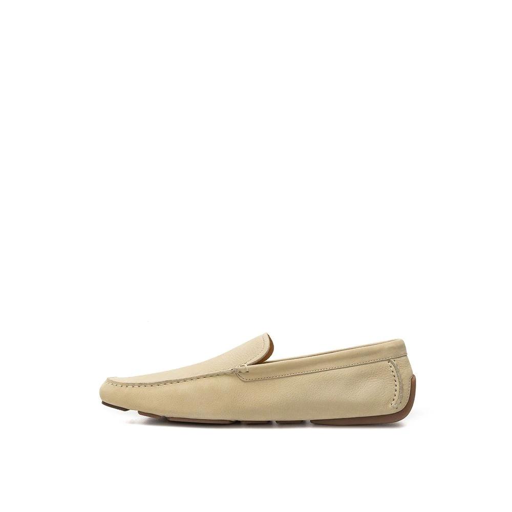Bally Beige Leather Moccassin by Bally