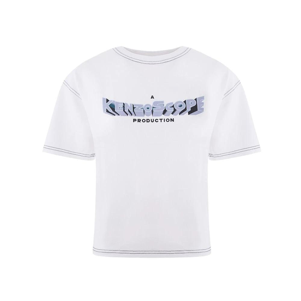Kenzo White Cotton T-Shirt by Kenzo
