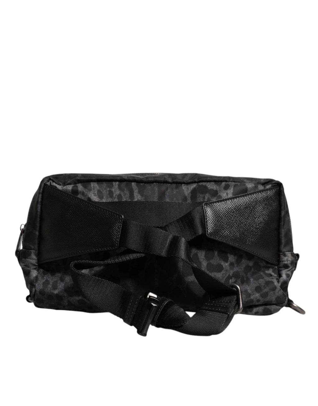 Dolce & Gabbana Black Gray Leopard DG Logo Belt Waist Fanny Pack Bag by Dolce & Gabbana
