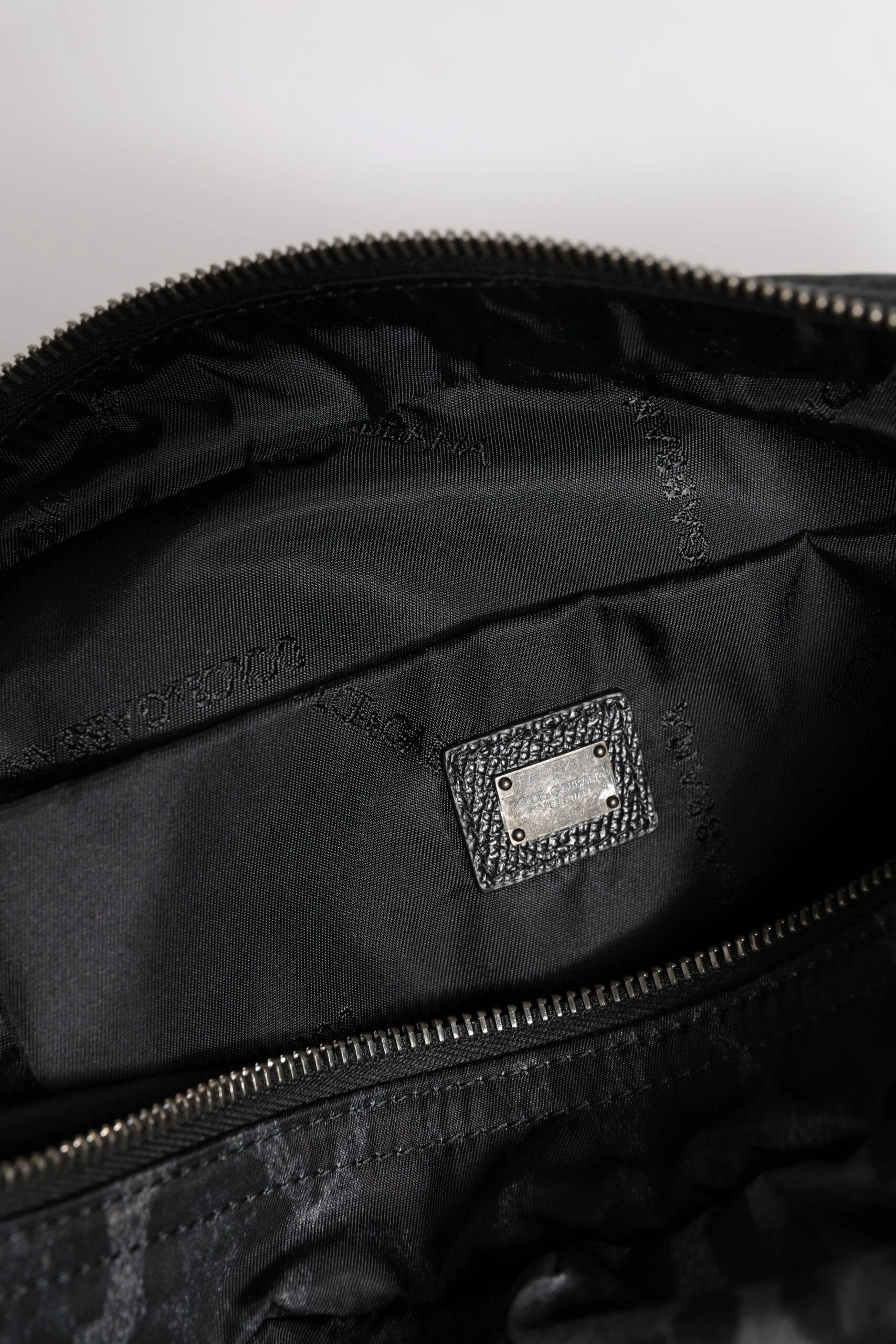 Dolce & Gabbana Black Gray Leopard DG Logo Belt Waist Fanny Pack Bag by Dolce & Gabbana