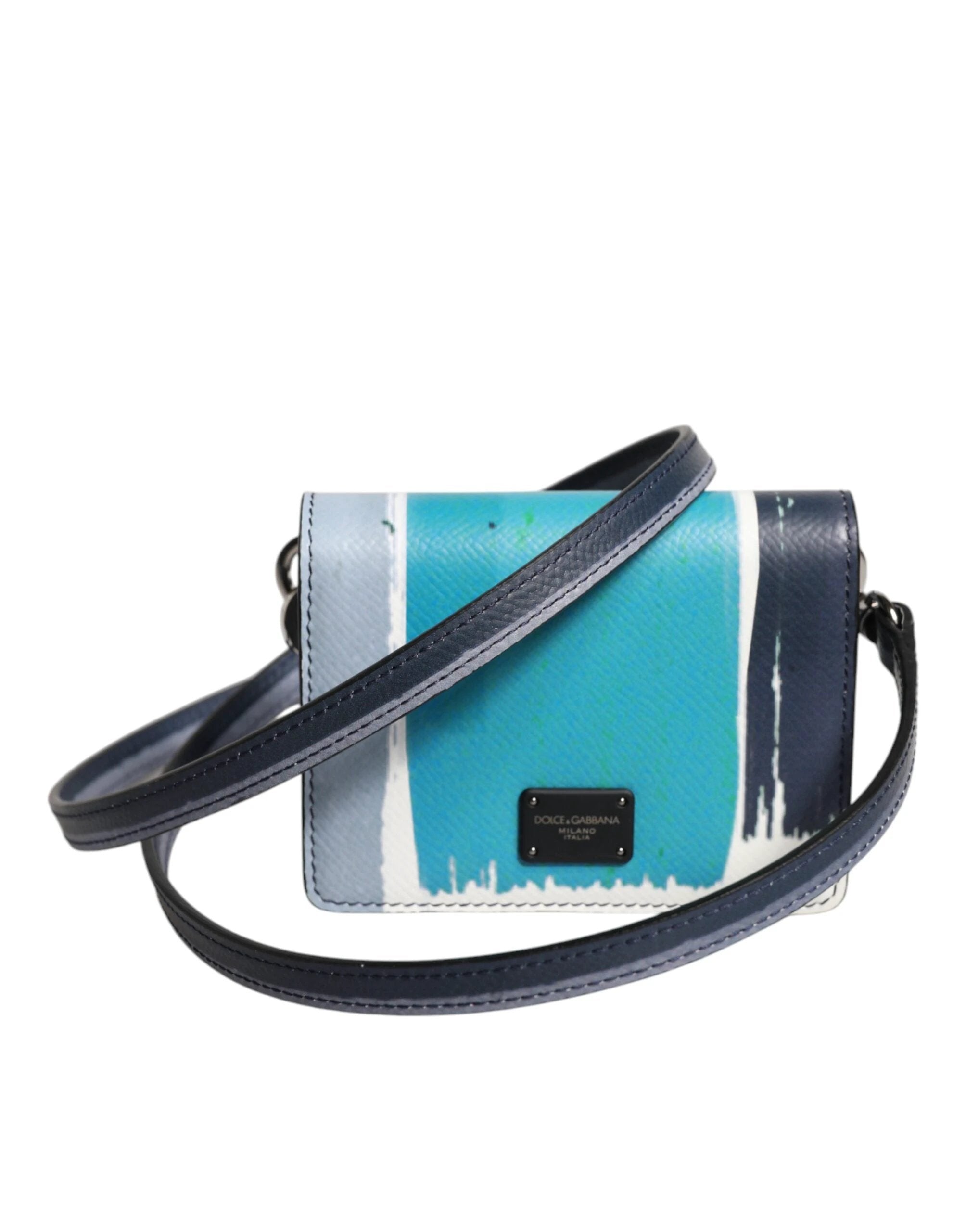 Dolce & Gabbana Multicolor Leather DG Logo Bifold Card Holder Wallet by Dolce & Gabbana