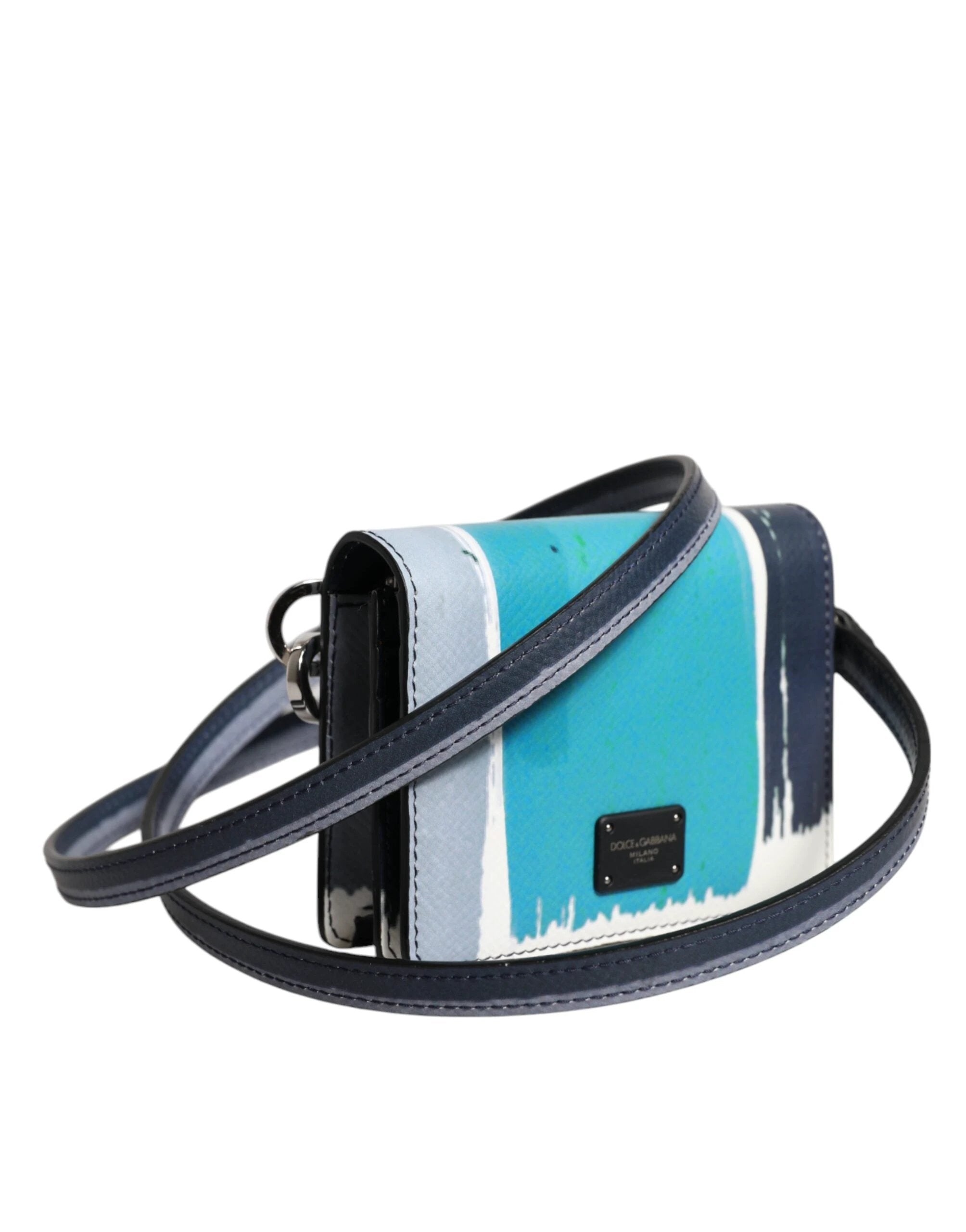 Dolce & Gabbana Multicolor Leather DG Logo Bifold Card Holder Wallet by Dolce & Gabbana