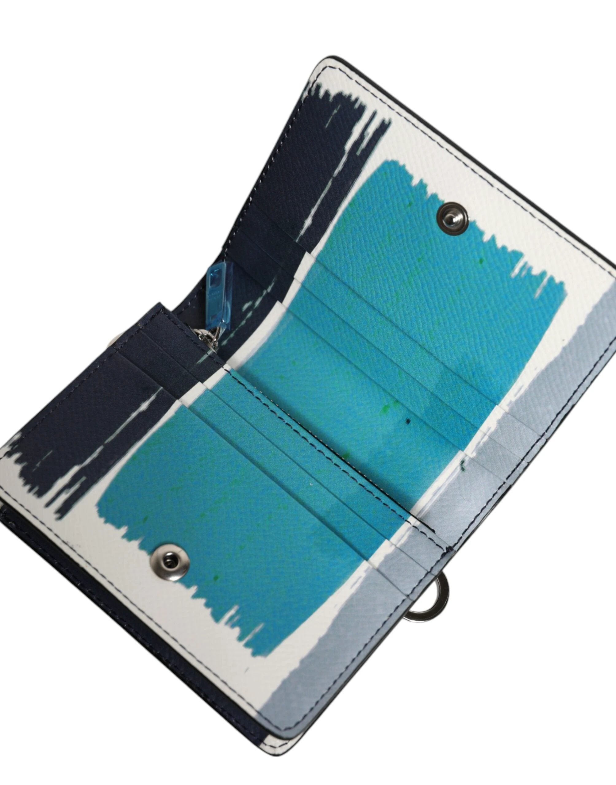 Dolce & Gabbana Multicolor Leather DG Logo Bifold Card Holder Wallet by Dolce & Gabbana