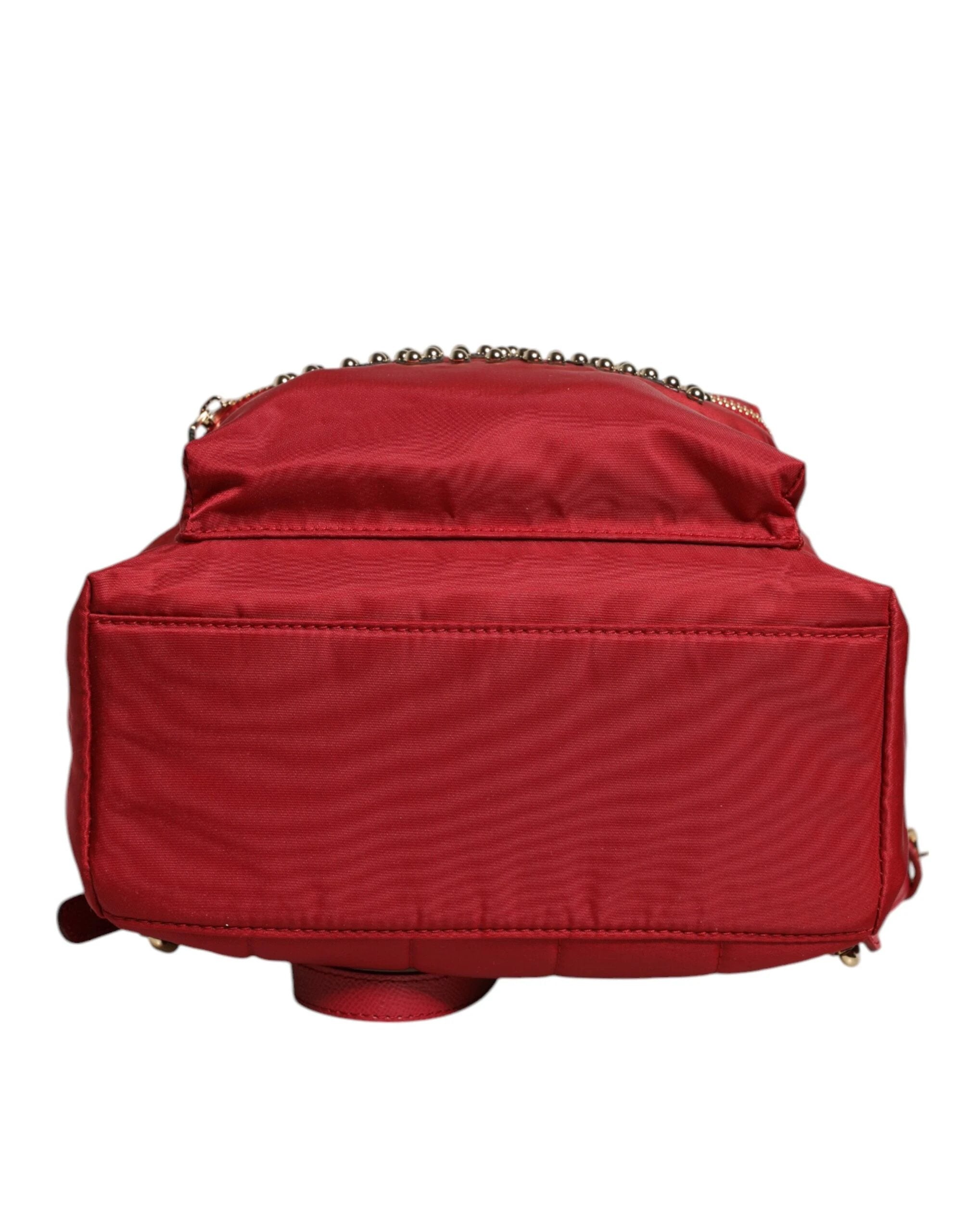 Dolce & Gabbana Red #DGFAMILY VULCANO Embellishment Backpack Bag by Dolce & Gabbana