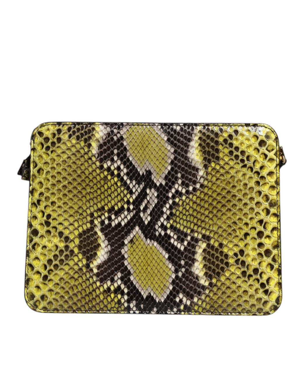Dolce & Gabbana Green Exotic Leather DG Plaque Crossbody Clutch Bag by Dolce & Gabbana