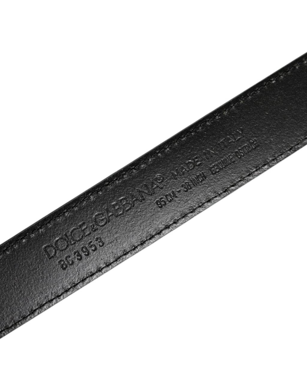 Dolce & Gabbana Green Leather Silver Tone Metal Buckle Belt by Dolce & Gabbana