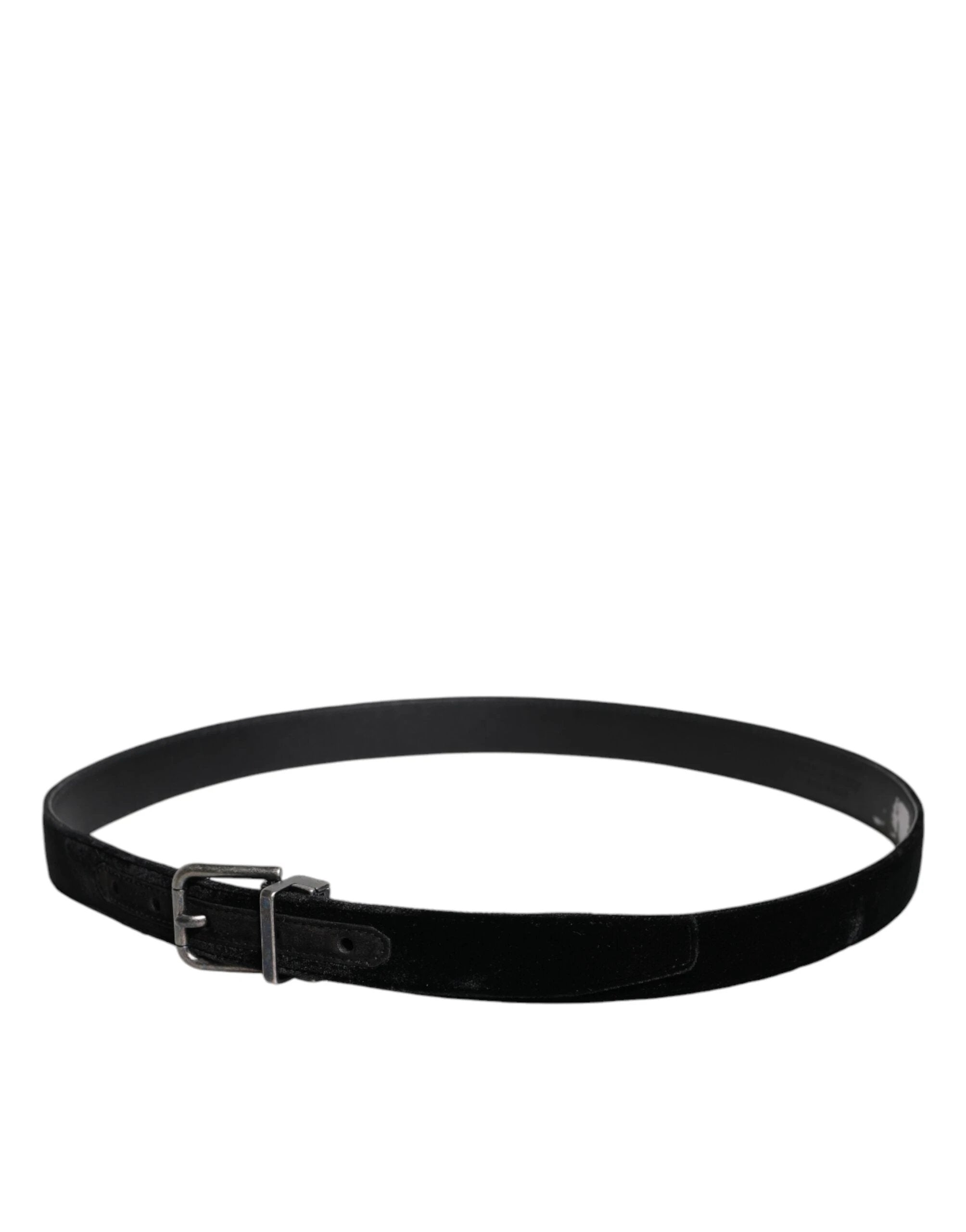 Dolce & Gabbana Black Leather Metal Buckle Classic Belt by Dolce & Gabbana