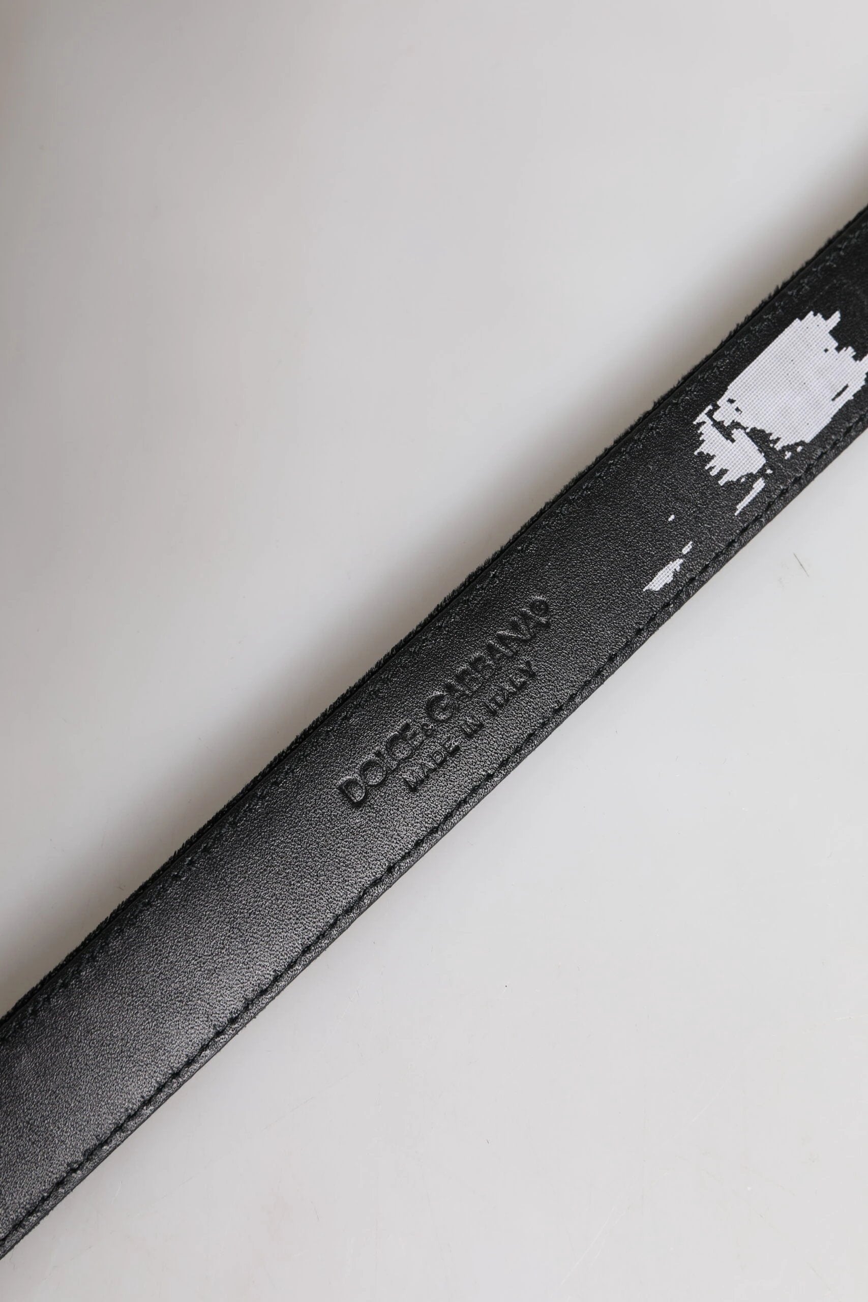 Dolce & Gabbana Black Leather Metal Buckle Classic Belt by Dolce & Gabbana