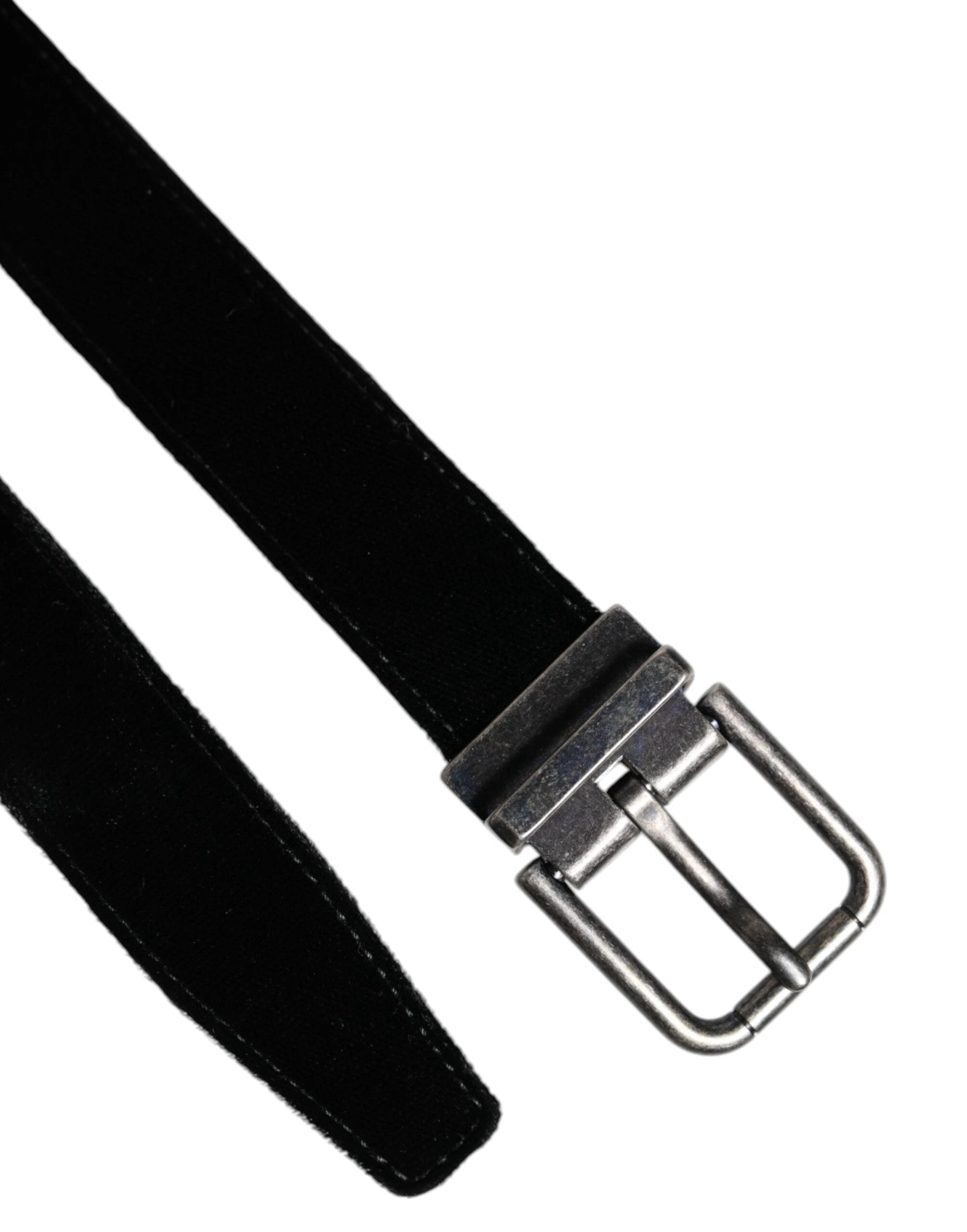 Dolce & Gabbana Black Leather Metal Buckle Classic Belt by Dolce & Gabbana