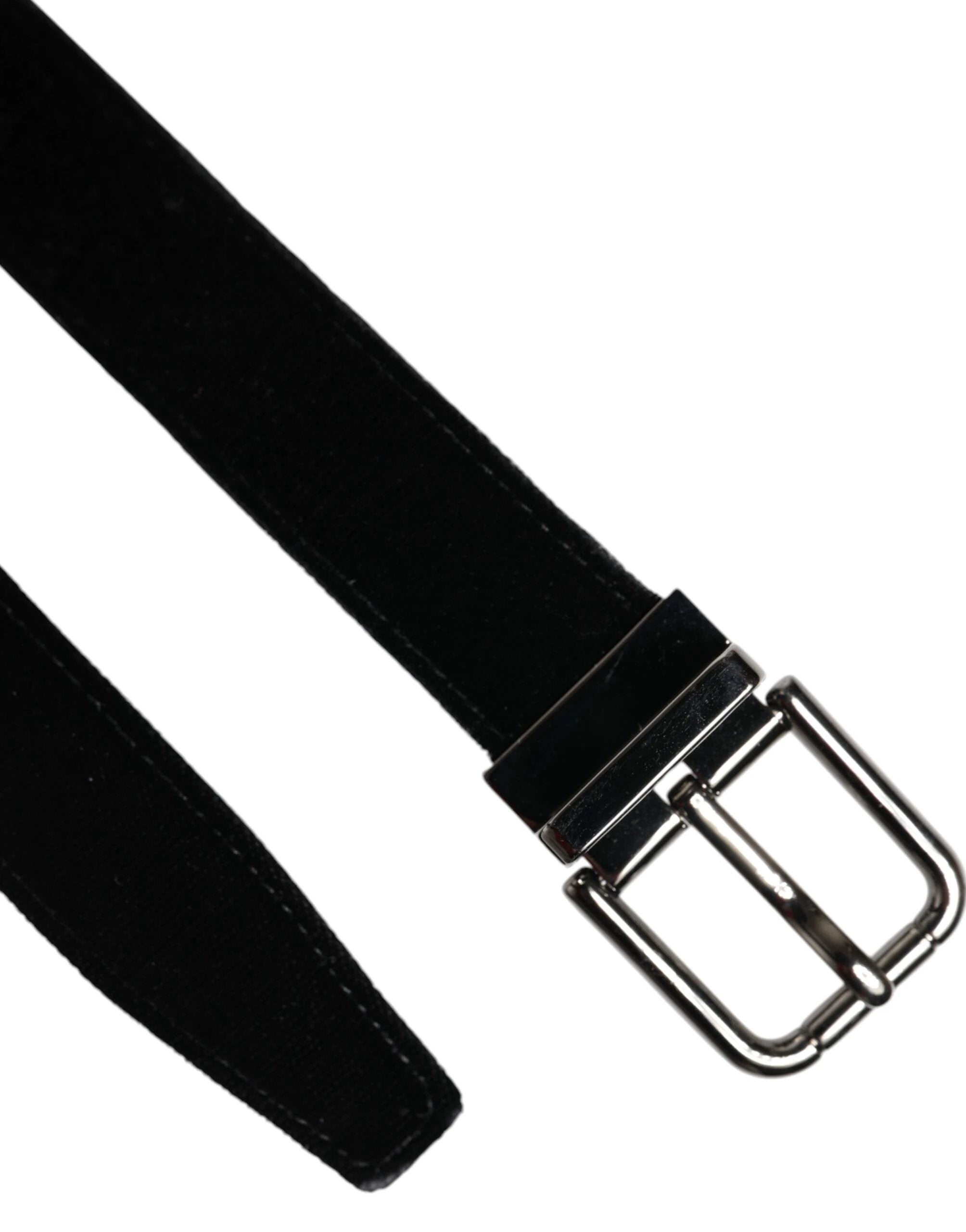 Dolce & Gabbana Black Leather Metal Buckle Classic Belt by Dolce & Gabbana