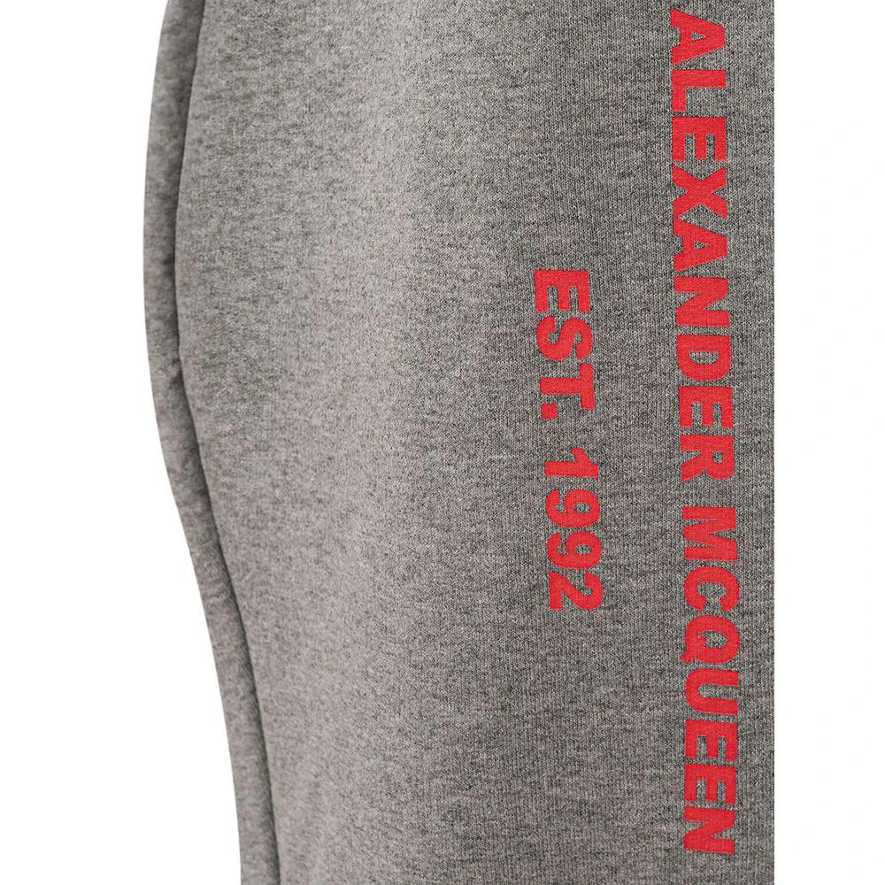 Alexander McQueen Gray Cotton Athletic Pants by Alexander McQueen