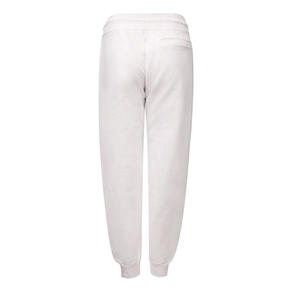 GCDS White Cotton Joggers (Workout Pants) by GCDS