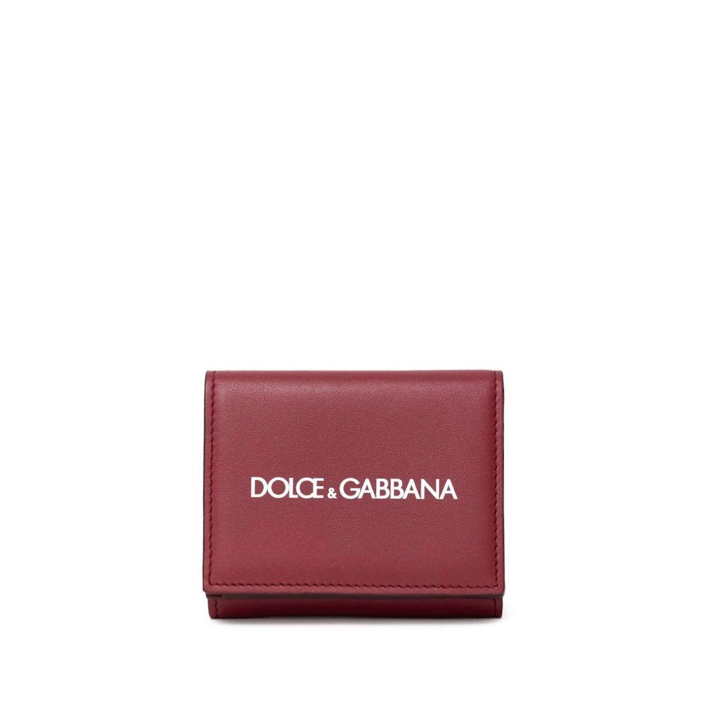 Dolce & Gabbana Red Calfskin Wallet by Dolce & Gabbana