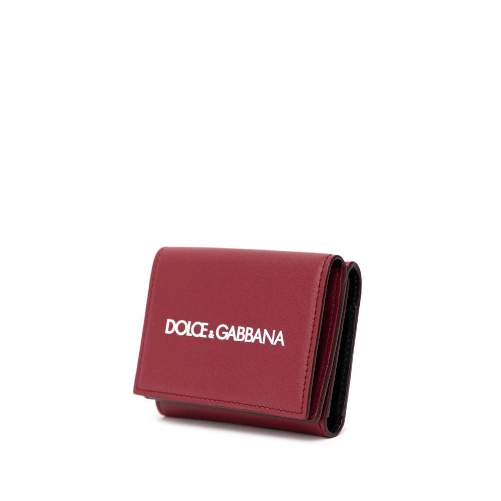 Dolce & Gabbana Red Calfskin Wallet by Dolce & Gabbana