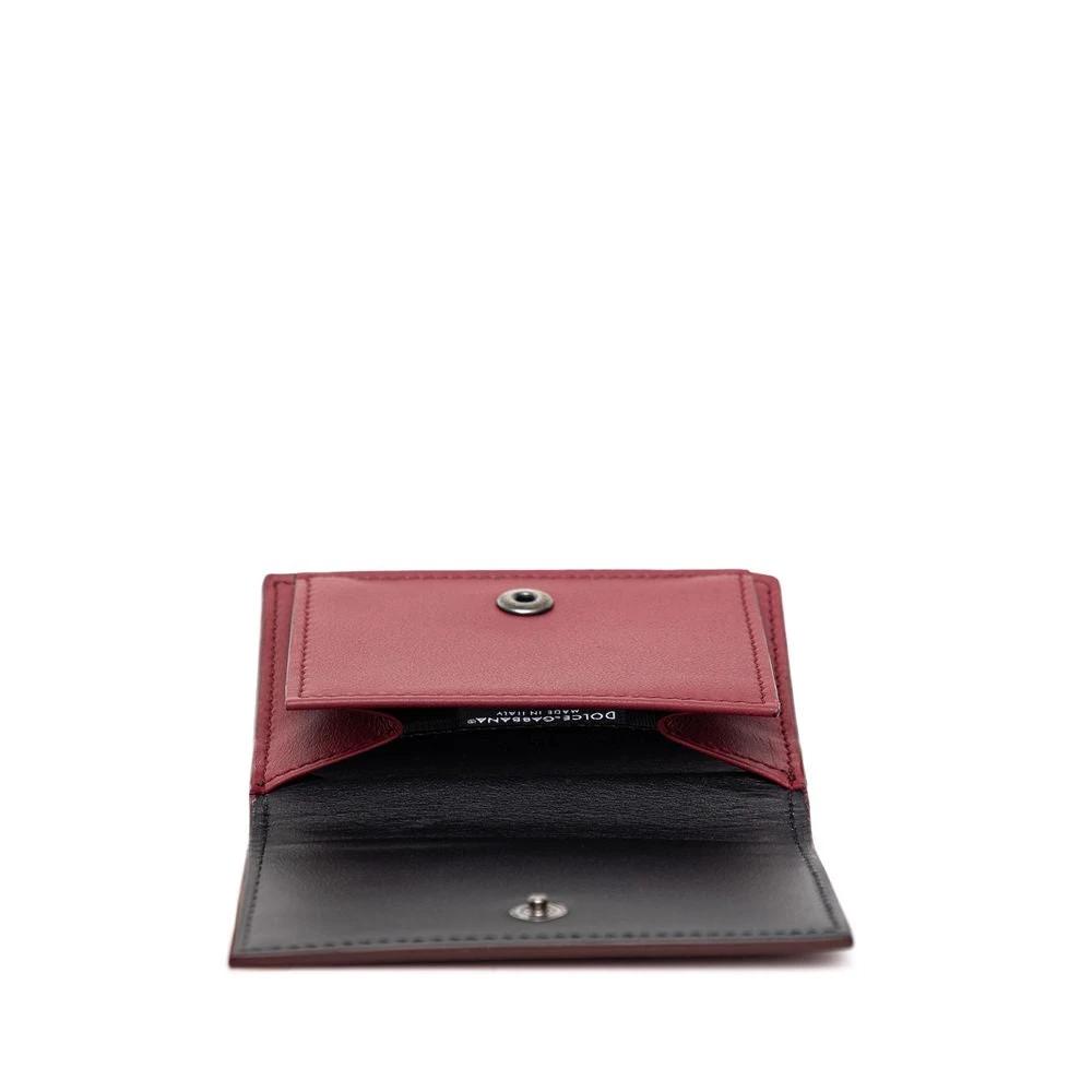 Dolce & Gabbana Red Calfskin Wallet by Dolce & Gabbana