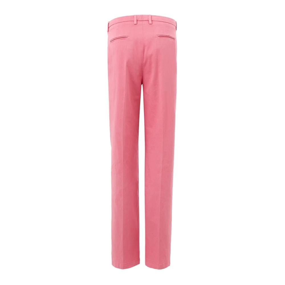 Lardini Pink Cotton Chino Pants by Lardini